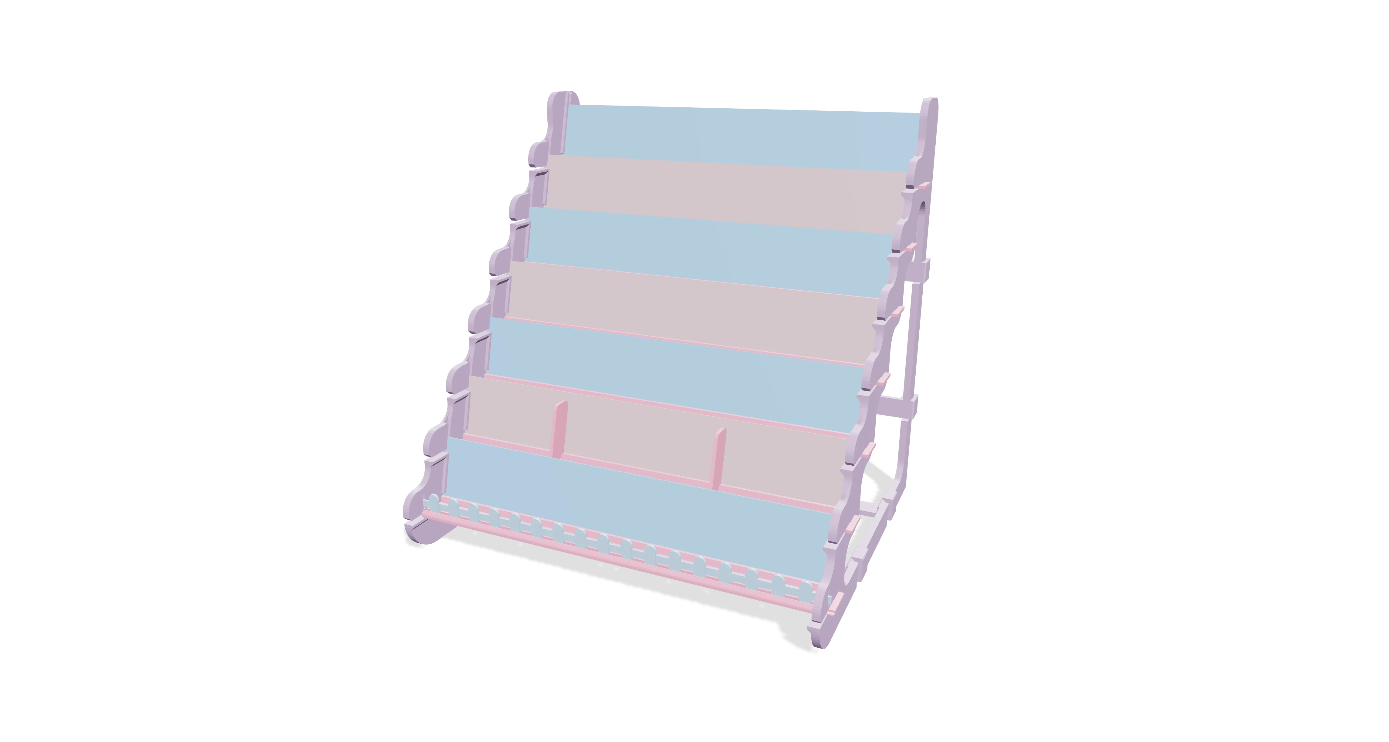 7-Tier Collapsible Display Stand in 3D preview